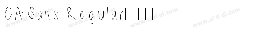 EASans Regular◆字体转换